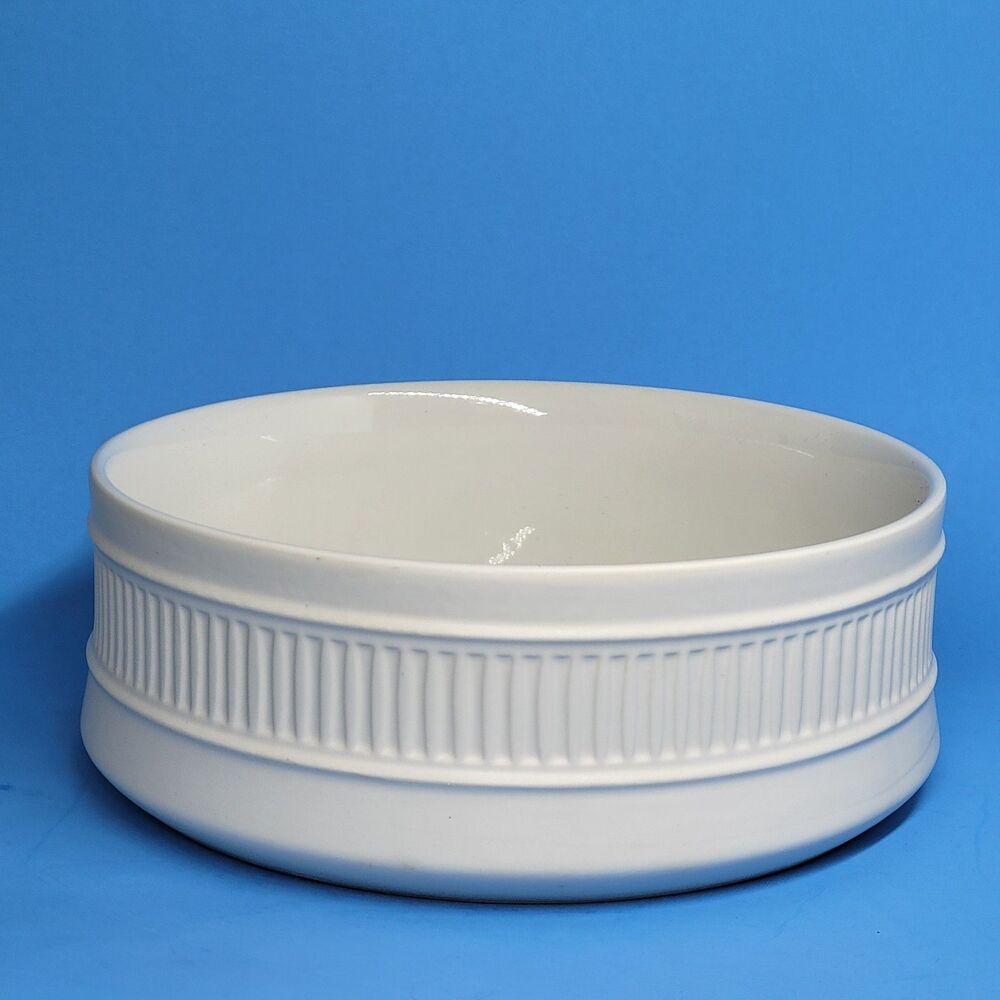 Dansk Flamestone Ivory Vegetable Round Serving Bowl 8" Excellent